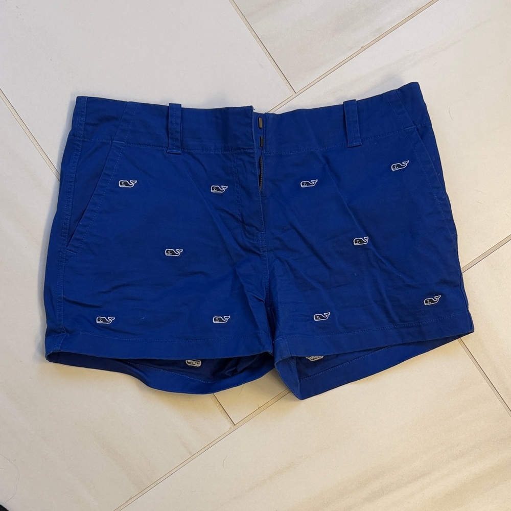 Vineyard Vines Royal Blue Embroidered Whale Women's Shorts